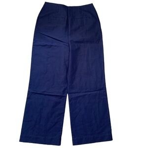 Boden New With Tags Cotton Linen Wide Leg Front Pleated High Rise Pants Size 12R